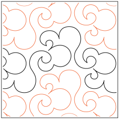 Amethyst Cloud Pantograph Design