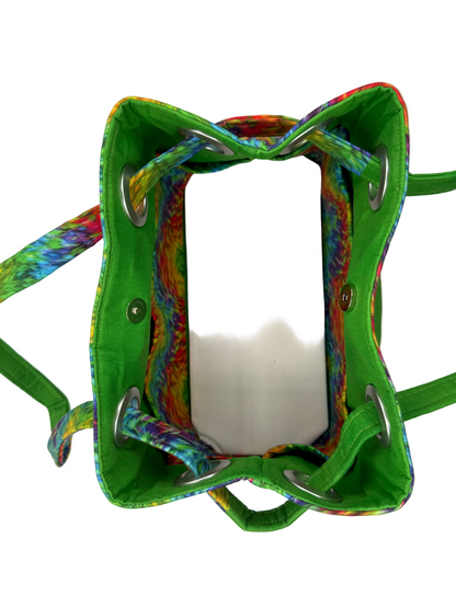 Tie Dye Green Accents