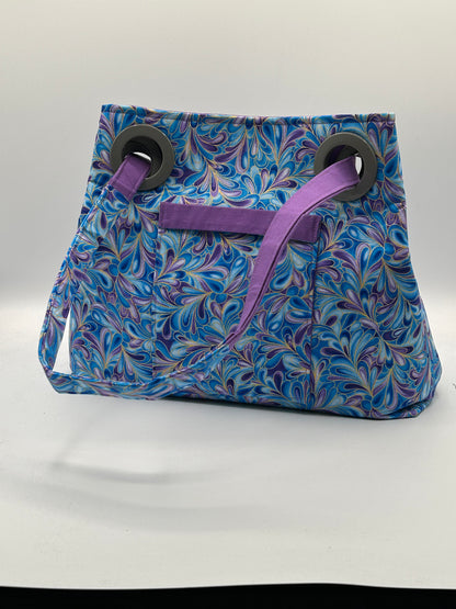 Blue and purple swirls