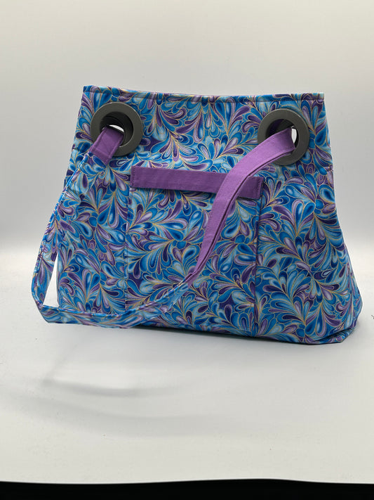 Blue and purple swirls