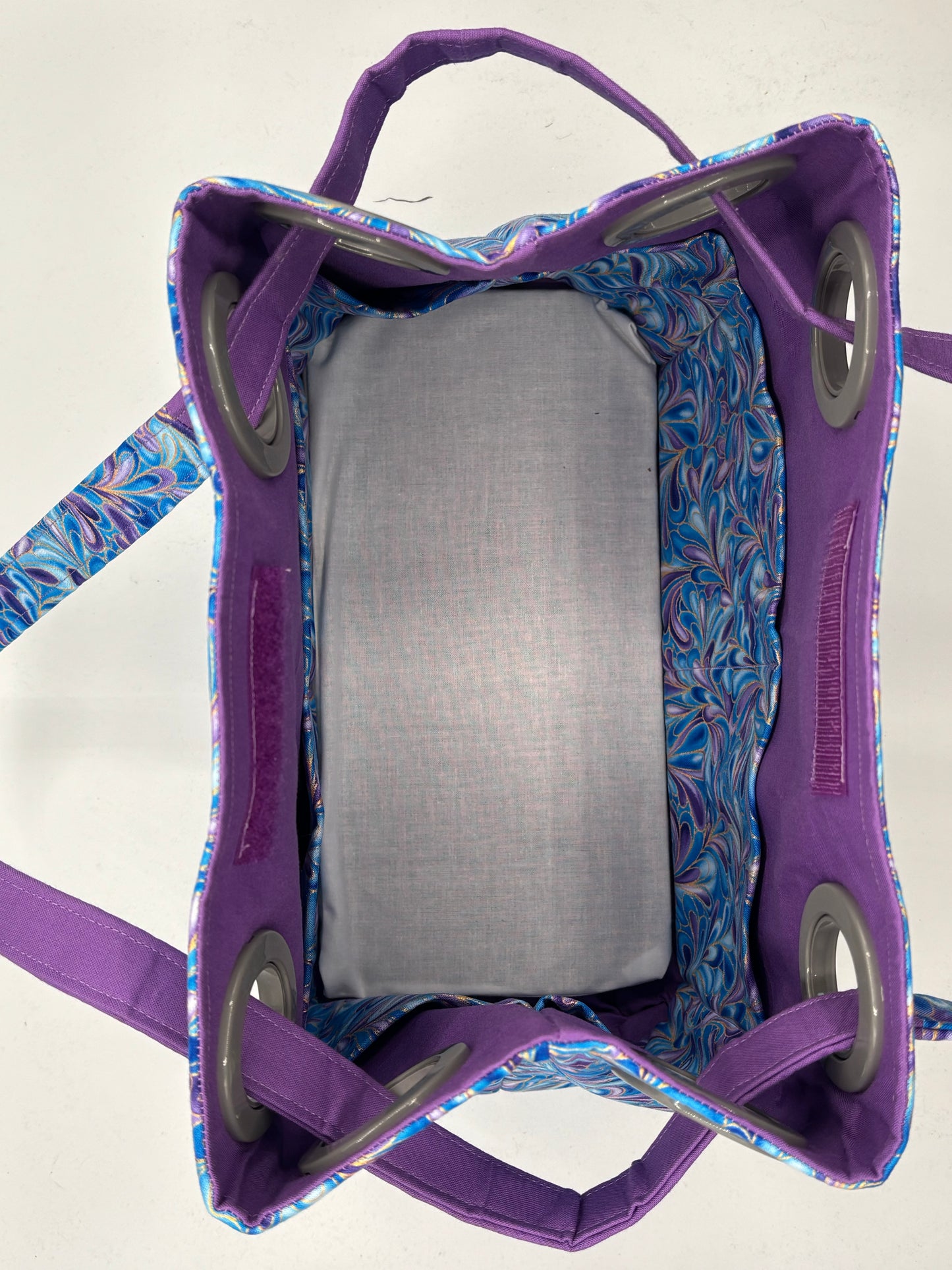 Blue and purple swirls