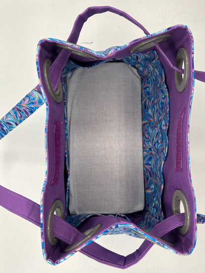 Blue and purple swirls